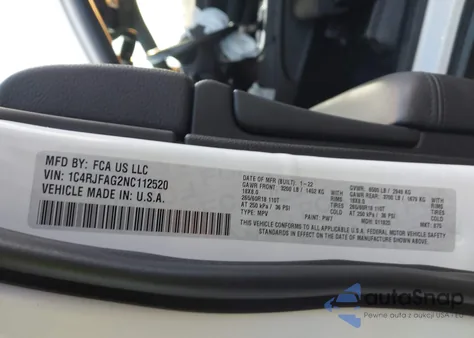 2022 Jeep Grand Cherokee Wk Laredo E 4X4 из США, поврежденный, VIN 1C4RJFAG2NC112520